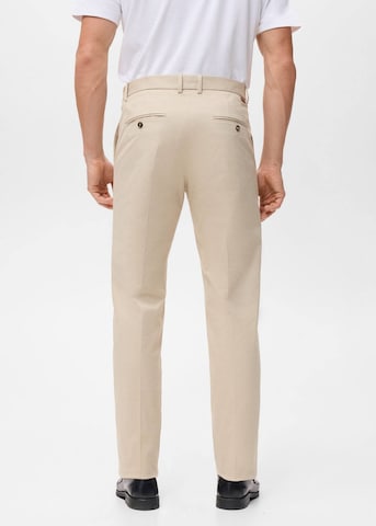 MANGO MAN Regular Hose 'Nicco' in Beige