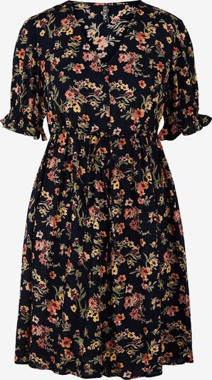Pieces Maternity Robe-chemise 'Carla' en jaune / olive / rose pastel / rouge orangé / noir, Vue avec produit