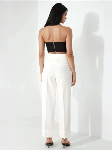 Regular Pantalon à plis Hiccup en beige