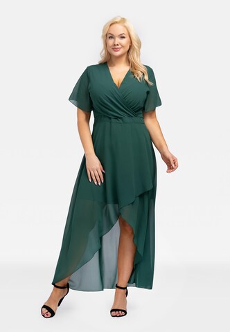 Karko Evening Dress ' MONIKA ' in Green: front