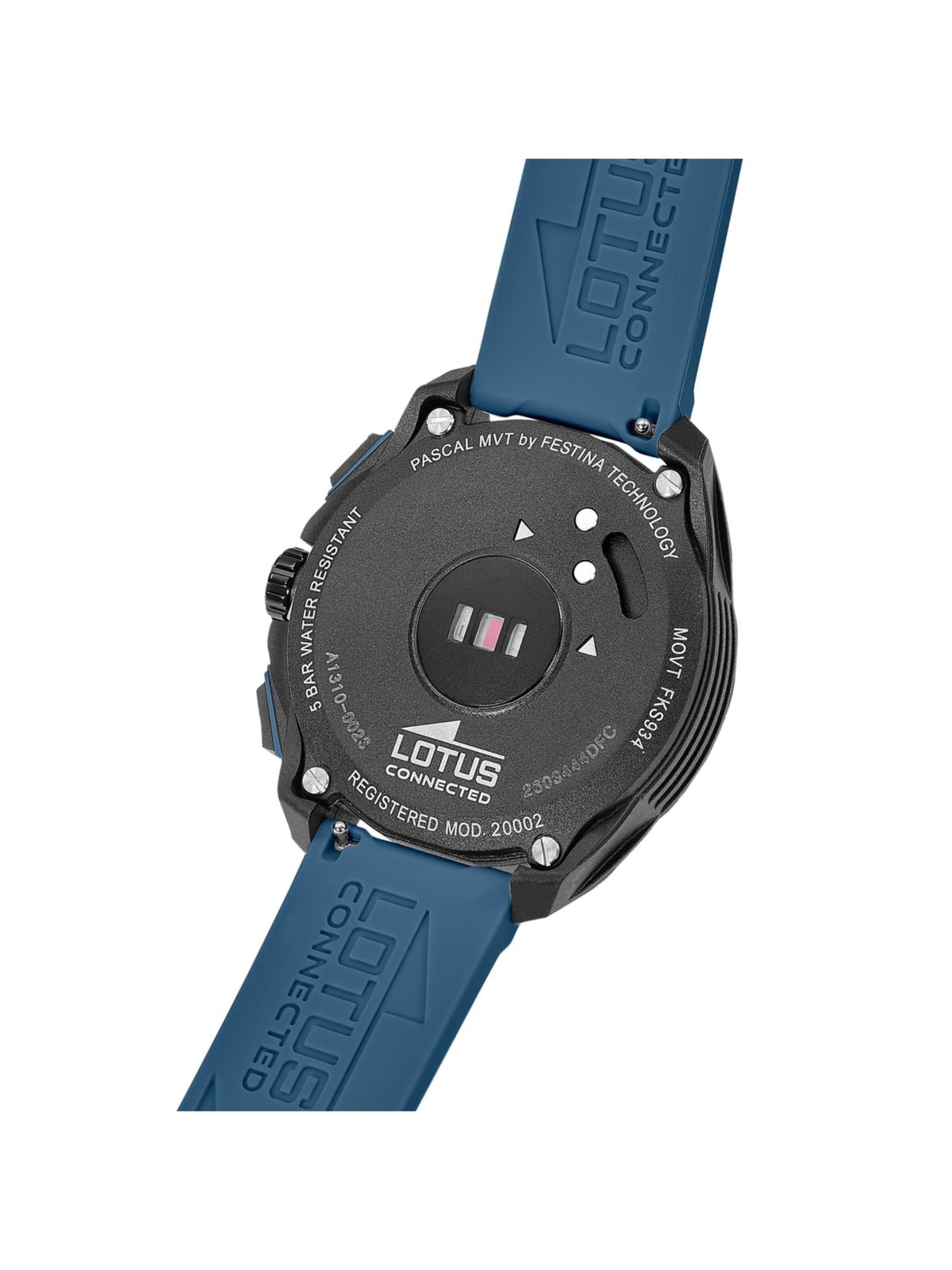 Montre digitale Lotus en bleu
