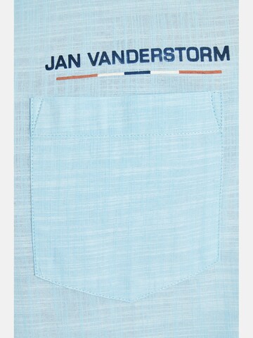 Jan Vanderstorm Comfort fit Overhemd ' Melfred ' in Blauw