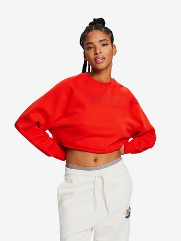 Sweat-shirt ESPRIT en rouge : devant