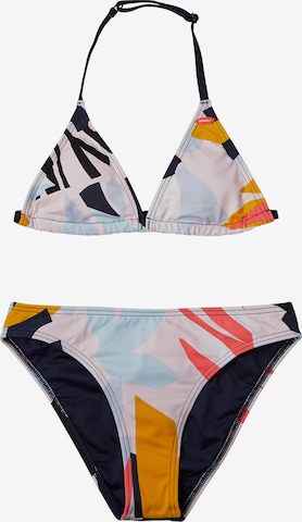 O'NEILL Triangel Bikini 'Venice Beach Party' in Gemengde kleuren: voorkant