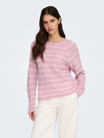 JDY Sweater 'JDYEllen' in Pink: front