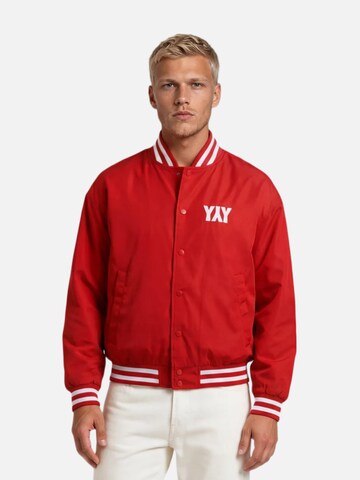HEFTYKA Between-Season Jacket 'COLLEGE JACKET' in Red: front