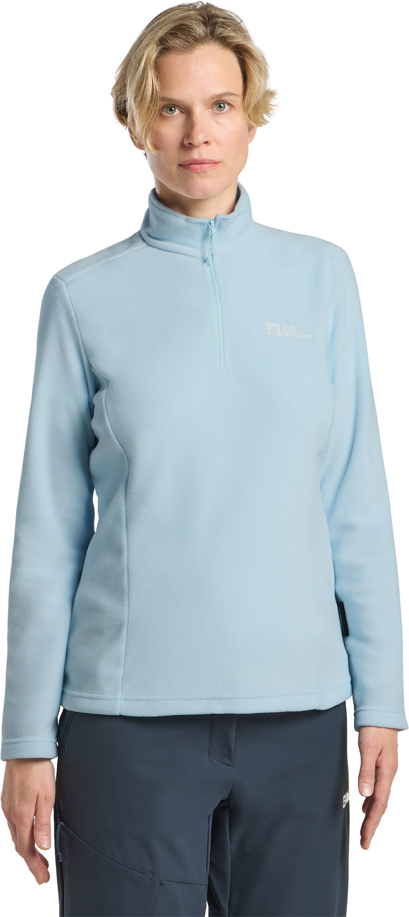 JACK WOLFSKIN Athletic Sweater 'Taunus' in Blue: front