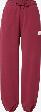 Jordan - Tapered Calças em vermelho: frente