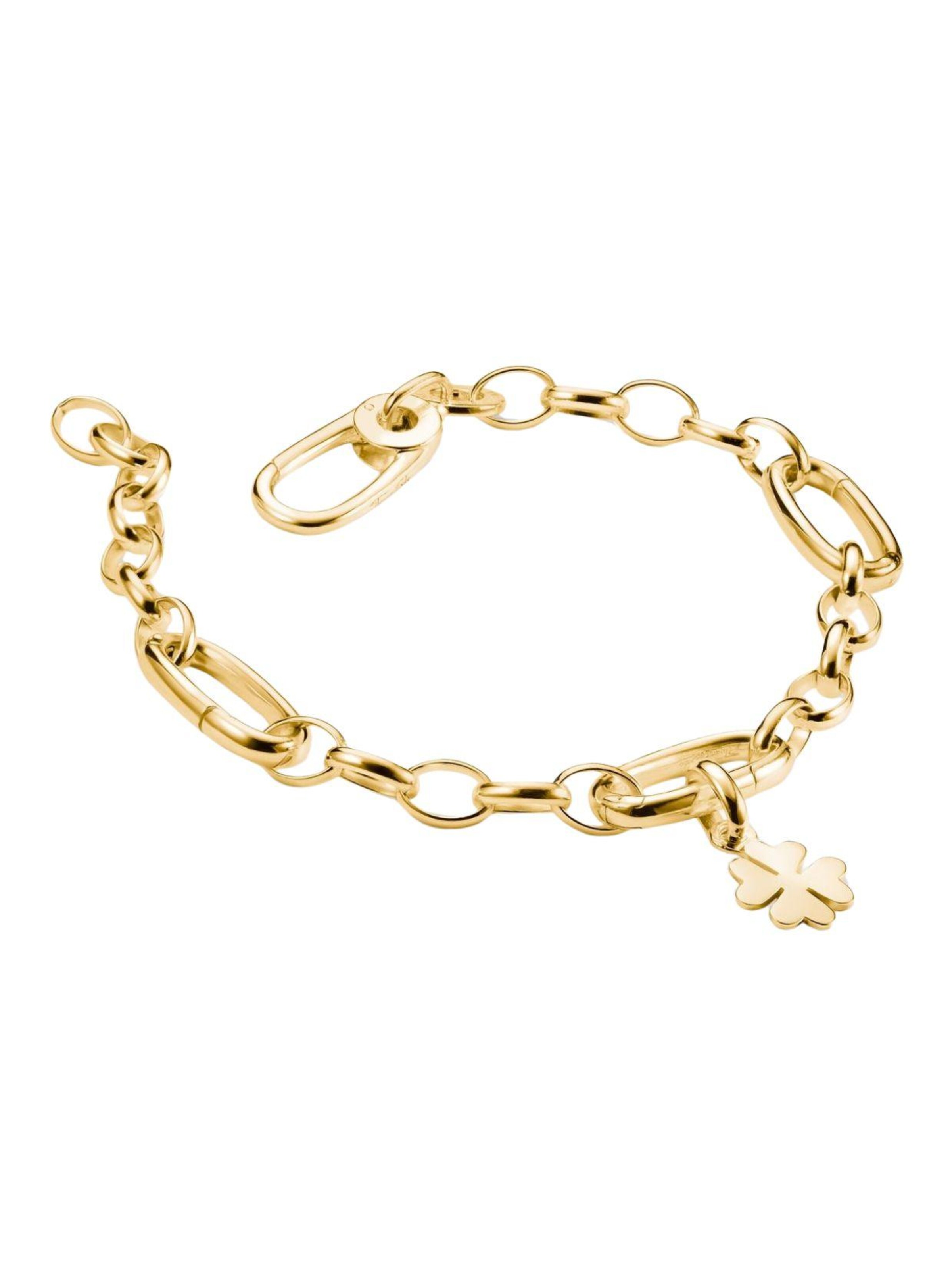 Bracelet 'Charm-Armband mit drei vergoldeten Connect-Gliedern' Thomas Sabo en or