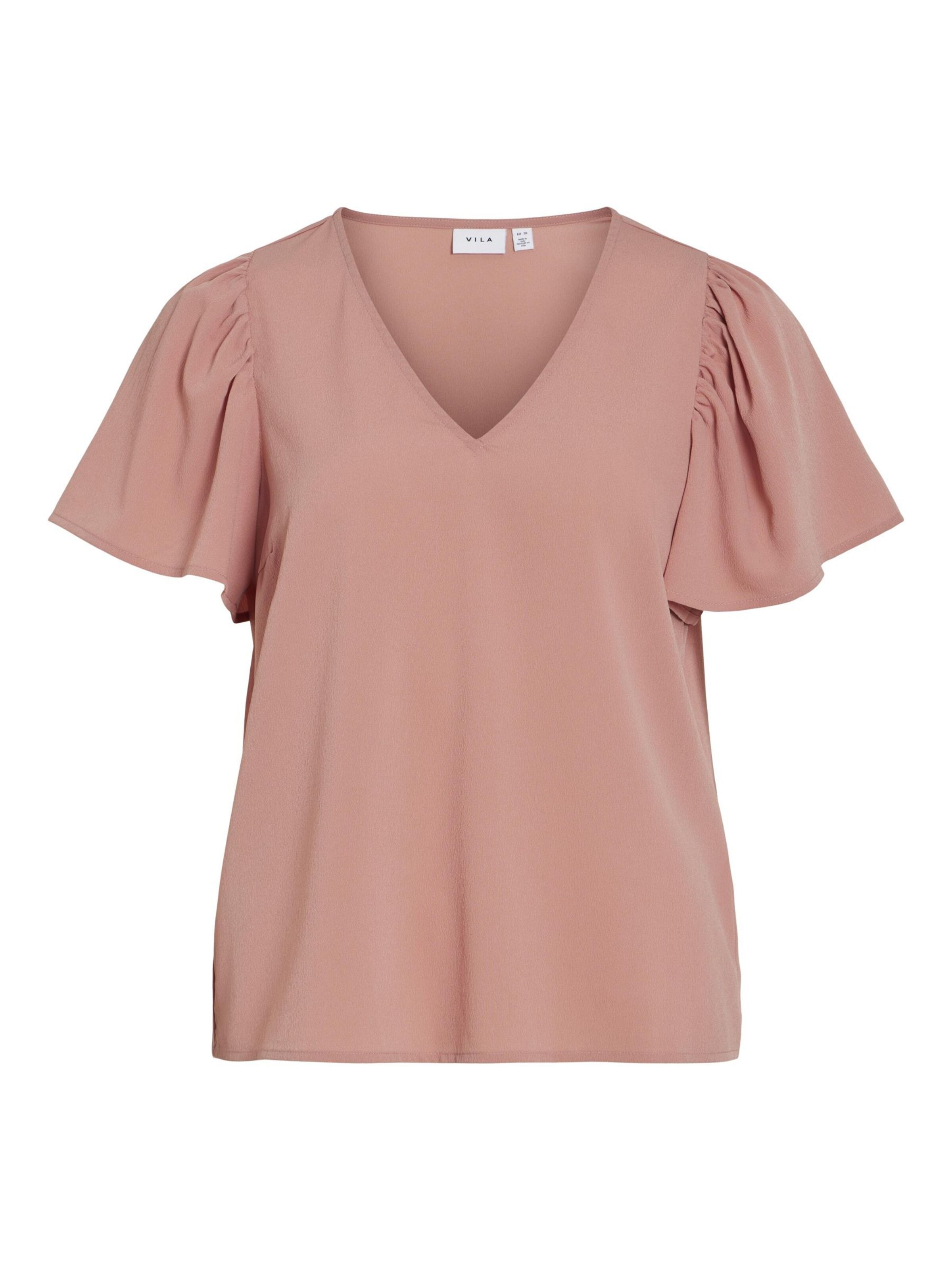 VILA - Blusa en rosa: frente