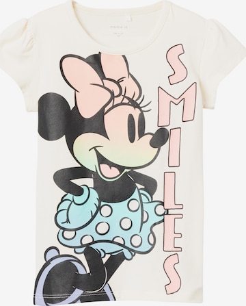 Tricou 'MIMIRI MINNIE' de la NAME IT pe bej: față