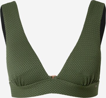 BRUNOTTI - Triángulo Top de bikini deportivo en verde: frente