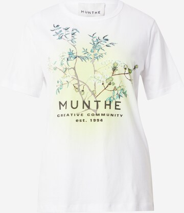 Munthe Тениска 'OMEO' в бяло: отпред