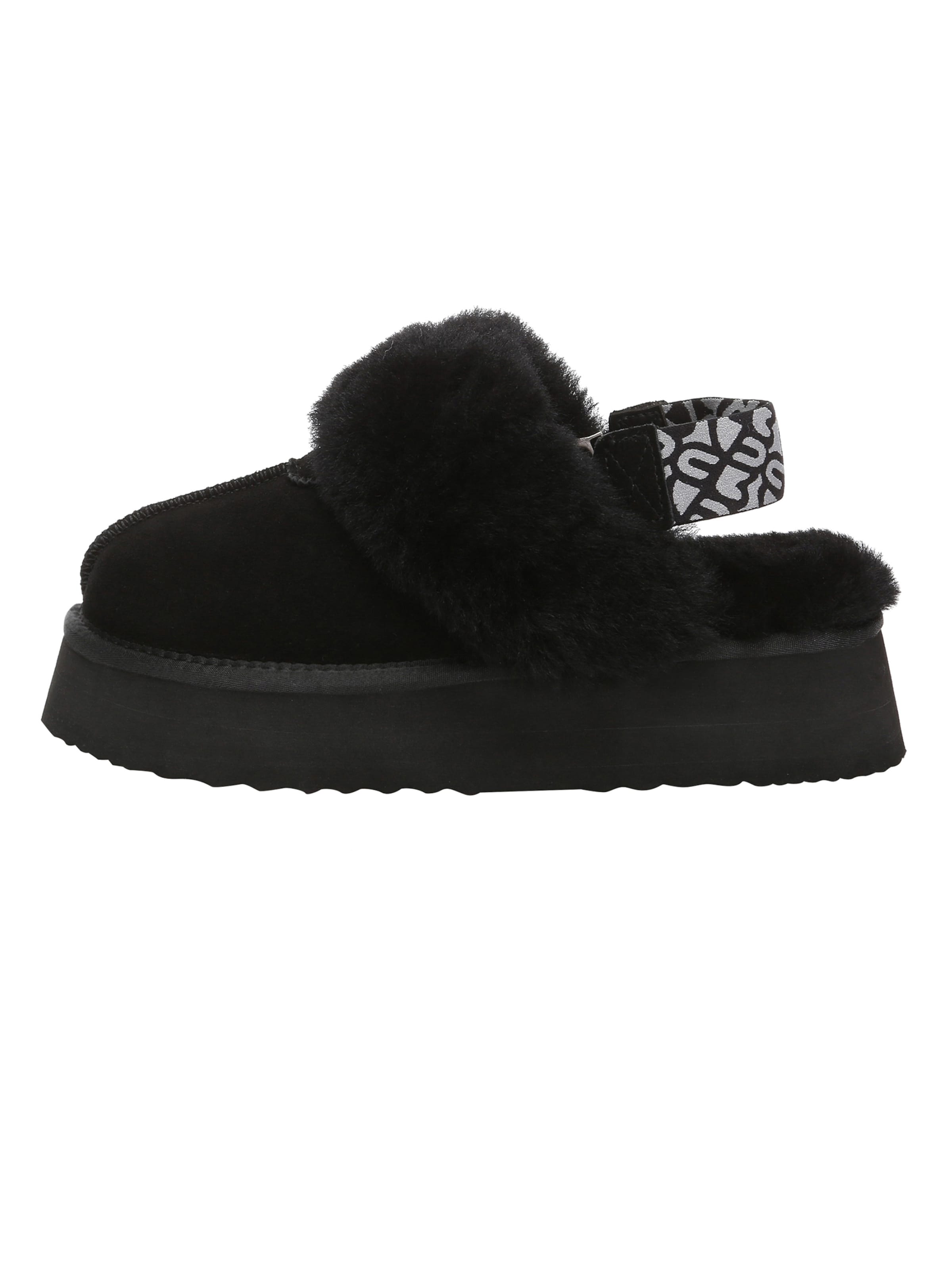 Everau Pantofle 'Wagtail' – černá: přední strana