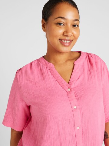 ONLY Carmakoma Bluse 'THYRA' in Pink