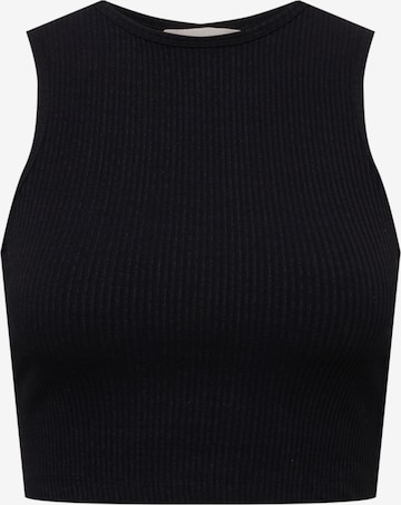 A LOT LESS Top 'Marlene' in Black: front