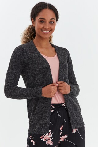 Oxmo Knit Cardigan 'NENA' in Grey: front