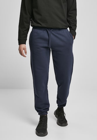 Urban Classics Tapered Pants in Blue: front