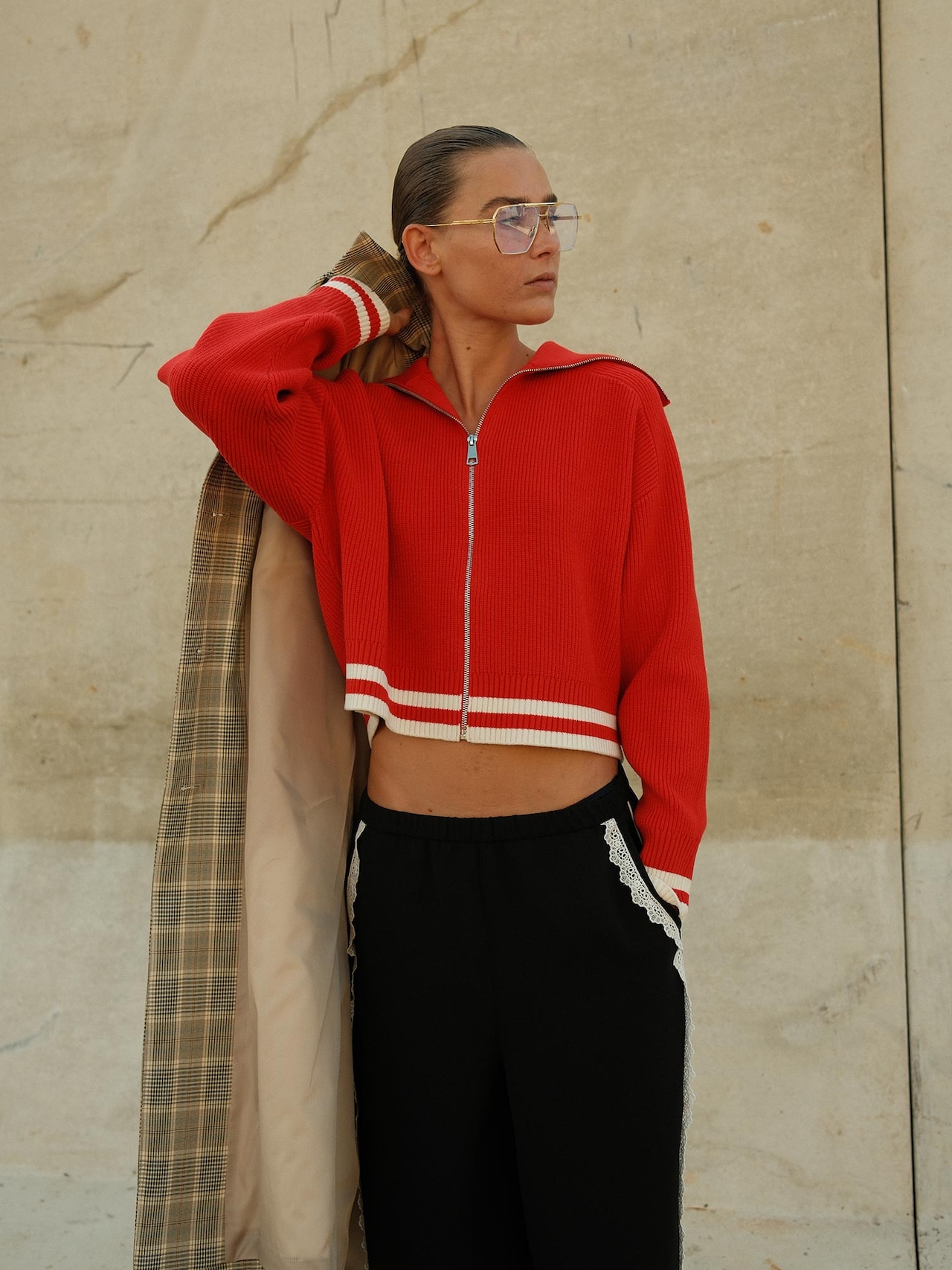 EDITED Nouveautés Pantalon 'Tilly' noir