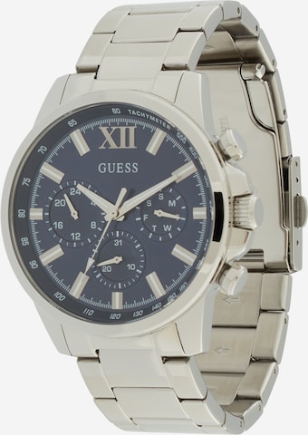 GUESS Аналоговые часы 'Walker' в Серебристый: спереди