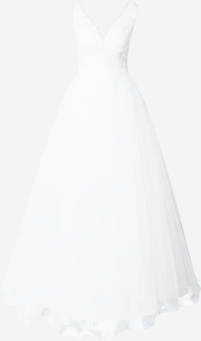 MAGIC BRIDE فستان سهرة بلون بيج: الأمام