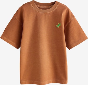 T-Shirt Next en marron : devant