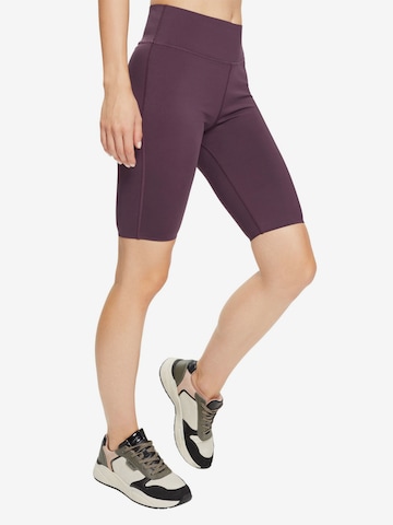 Skinny Pantalon de sport ESPRIT en violet