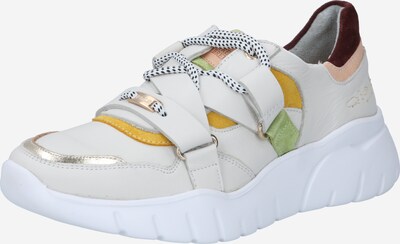 Sneaker bassa Fred de la BretoniÈre di colore crema / giallo oro / mela / pesca / bordeaux, Visualizzazione prodotti