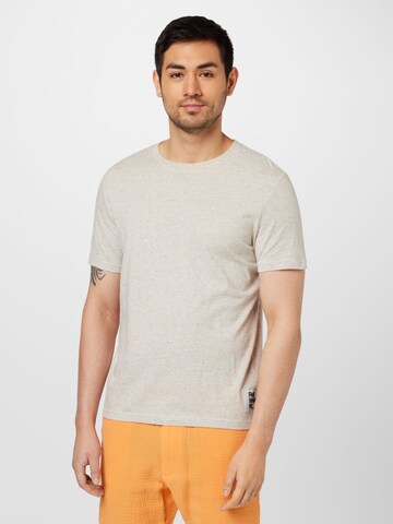 T-Shirt QS en beige : devant