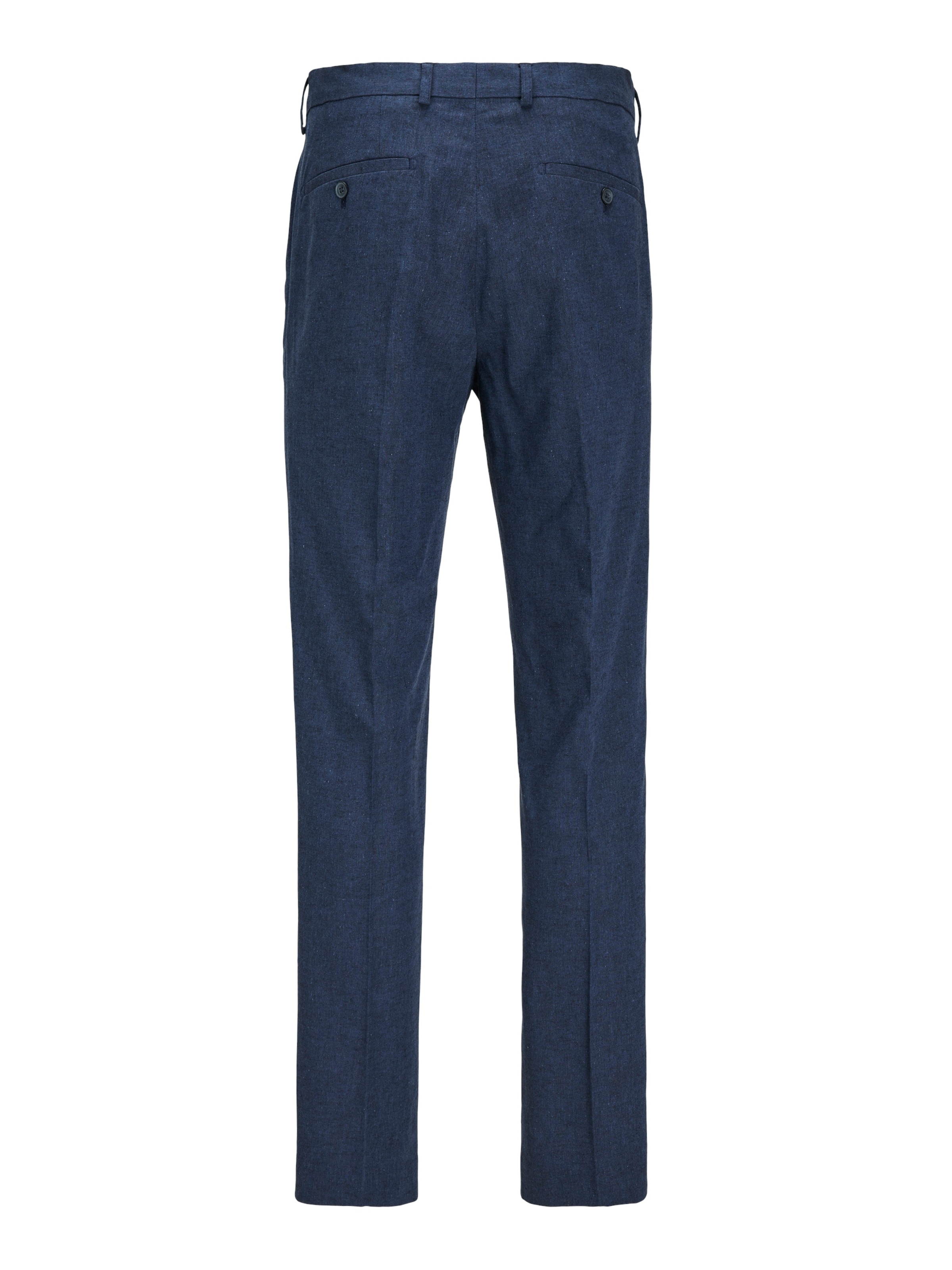 JACK & JONES Slim fit Pleated Pants 'Riviera' in Blue