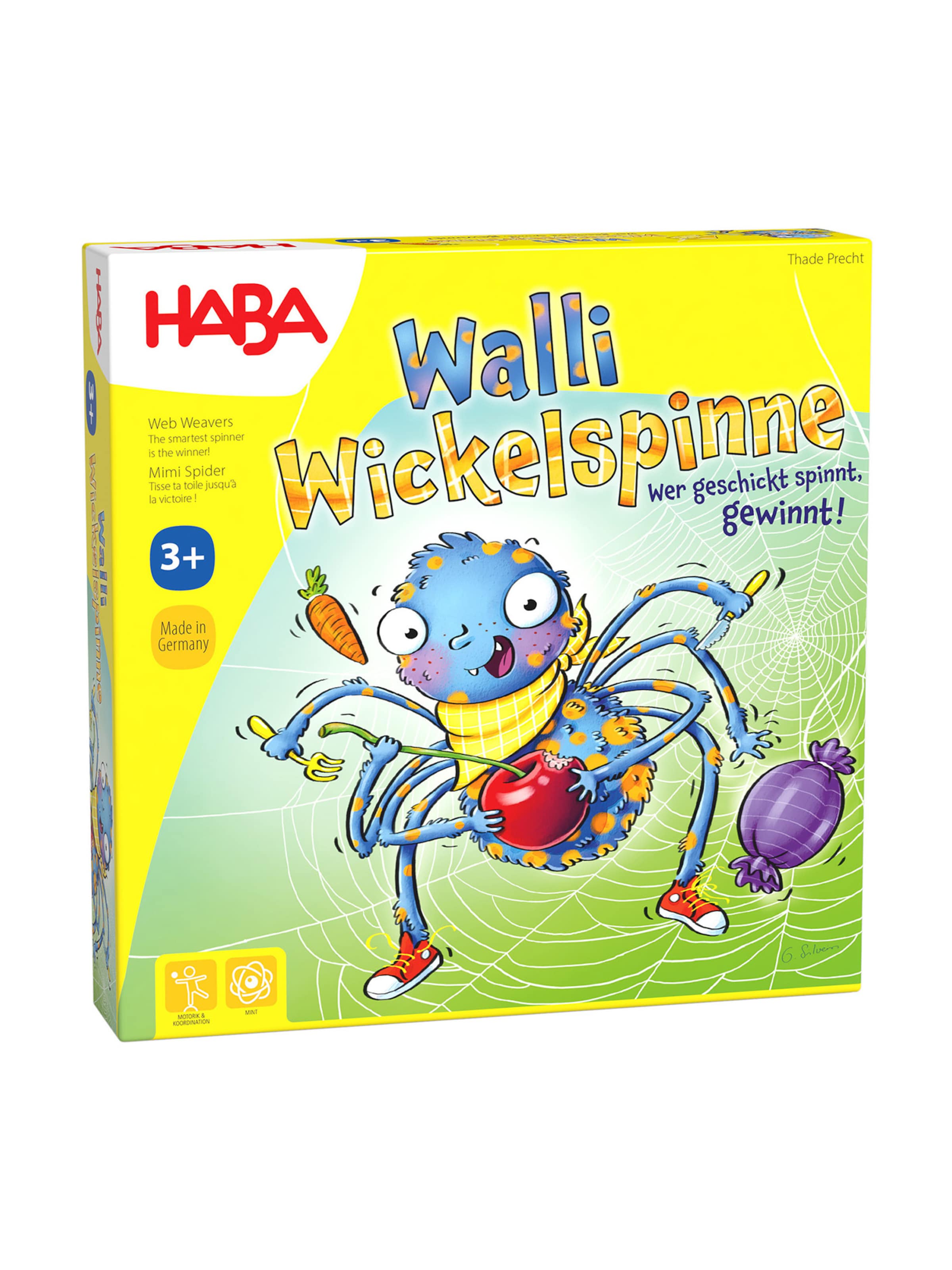 HABA Game ' Walli Wickelspinne ' in Mixed colors: front