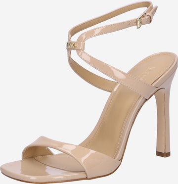 MICHAEL Michael Kors Remsandal 'AMARA' i beige: framsida