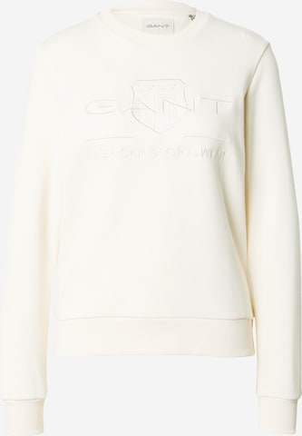 Sweat-shirt GANT en blanc : devant