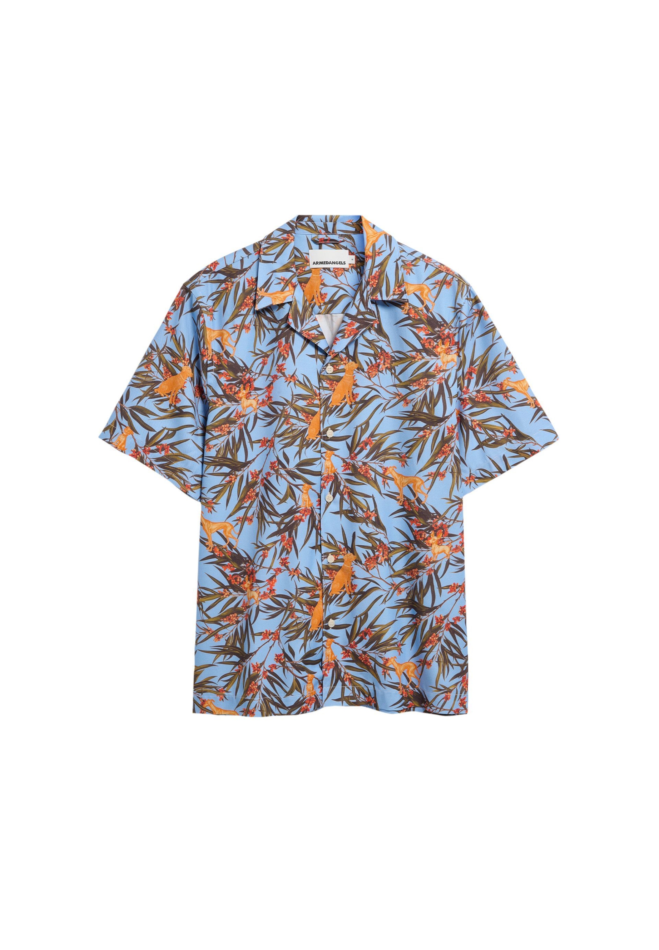 ARMEDANGELS Comfort fit Overhemd in Blauw: voorkant