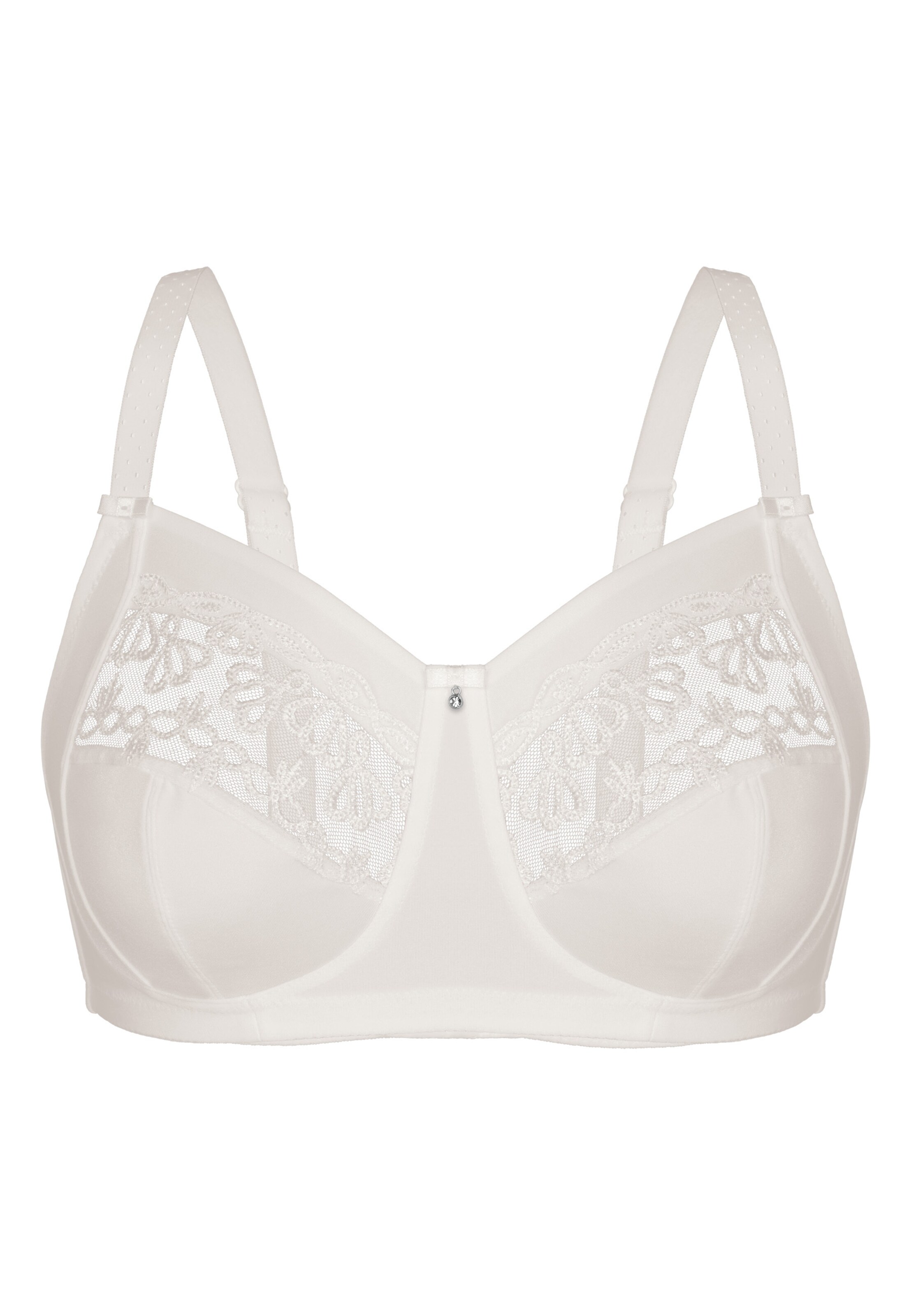 sassa T-shirt BH 'FAMOUS EMBROIDERY' in Beige: voorkant