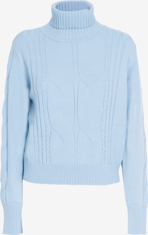 Influencer Пуловер в синьо: отпред