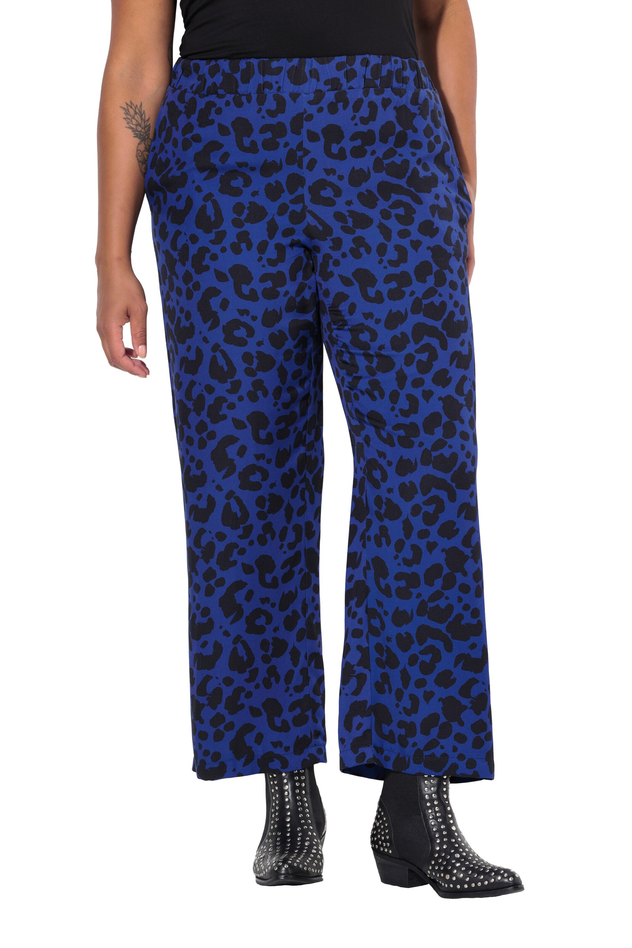 Angel of Style Wide leg Broek in Blauw: voorkant