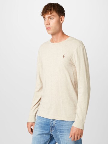 Coupe regular T-Shirt Polo Ralph Lauren en beige : devant