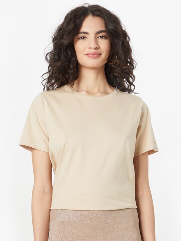 Maglietta di Calvin Klein in beige: frontale