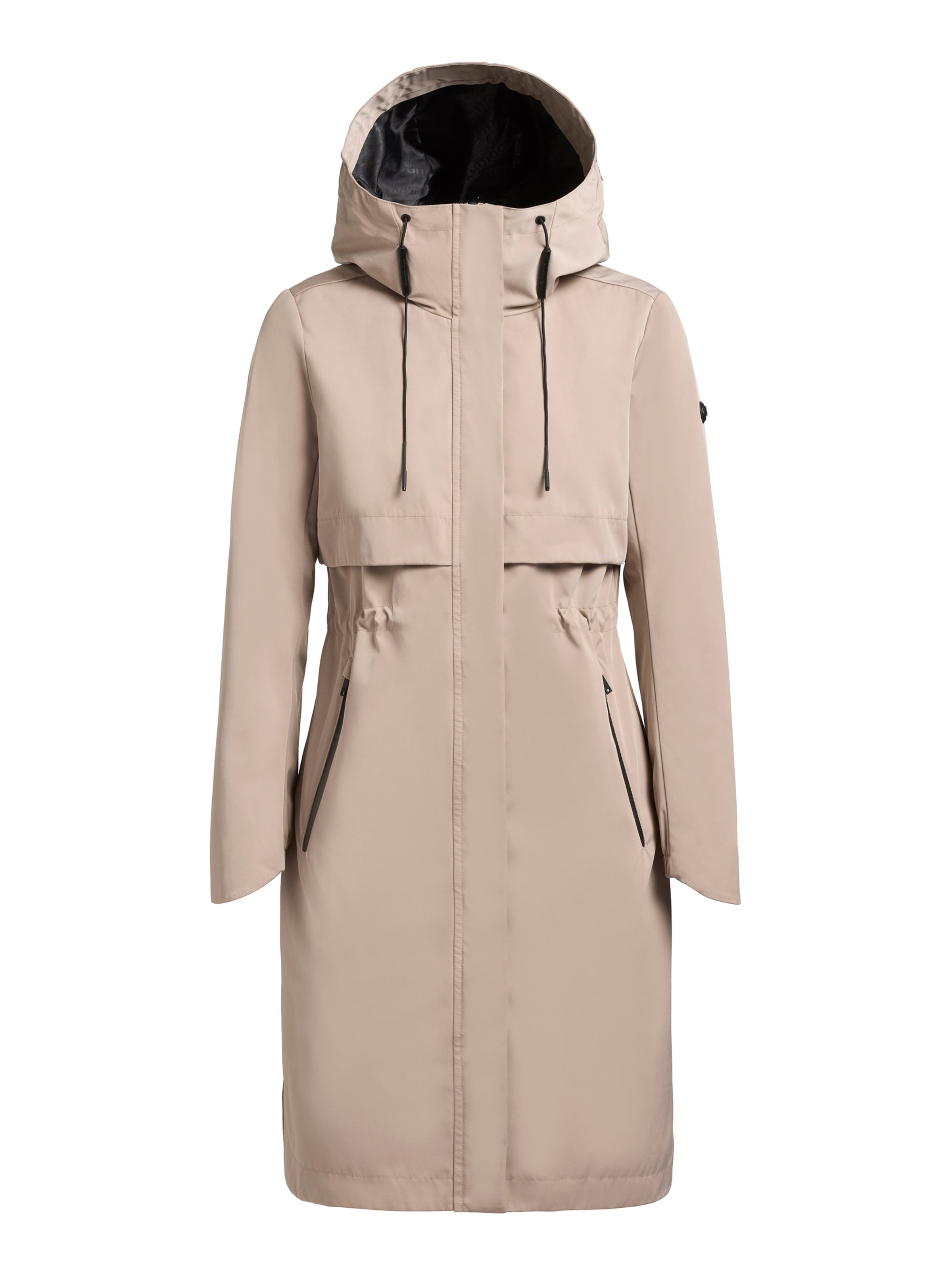 khujo Välikausiparka 'MANAO' värissä beige: etupuoli