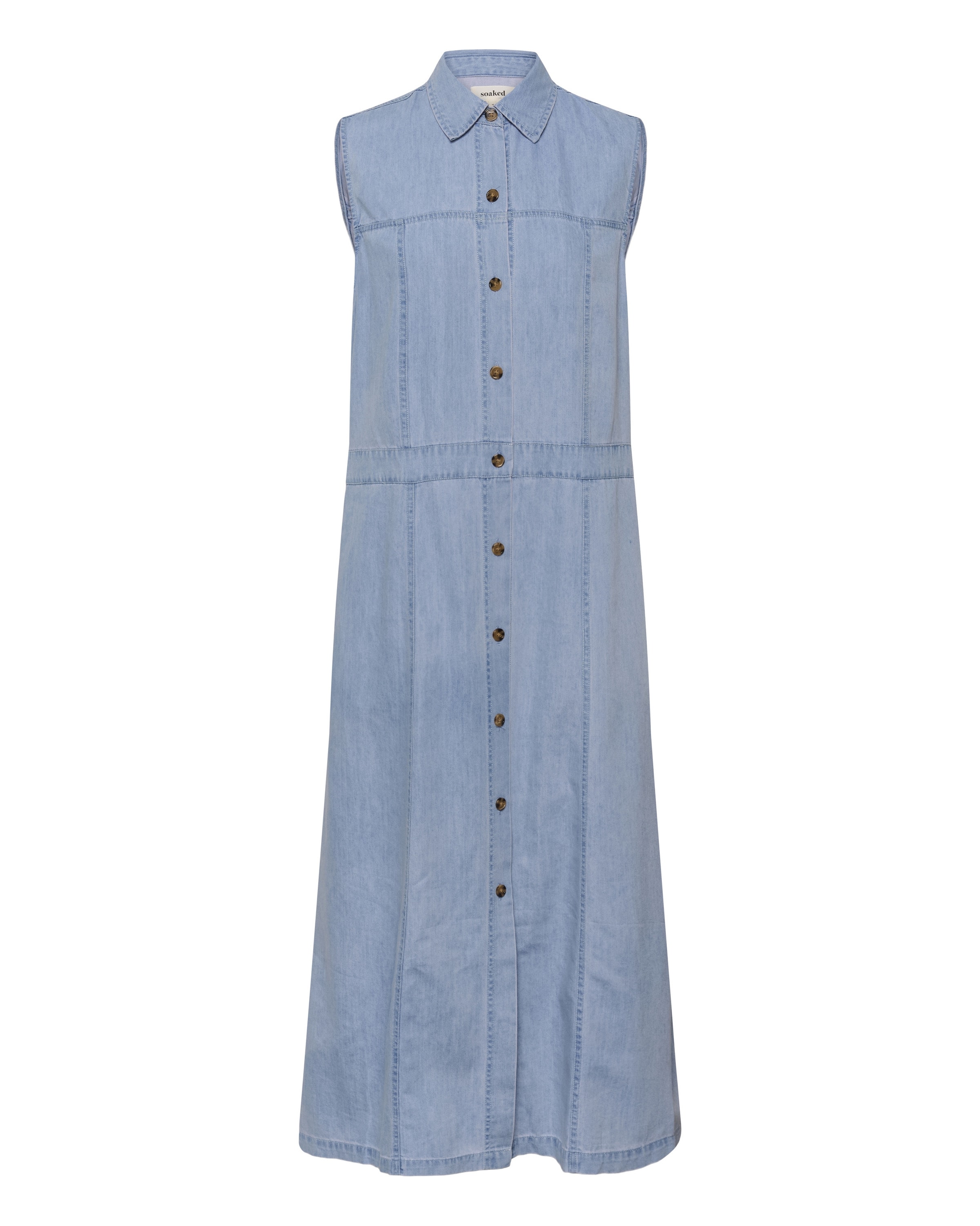 SOAKED IN LUXURY Shirt dress 'Adelita' in Blue: front