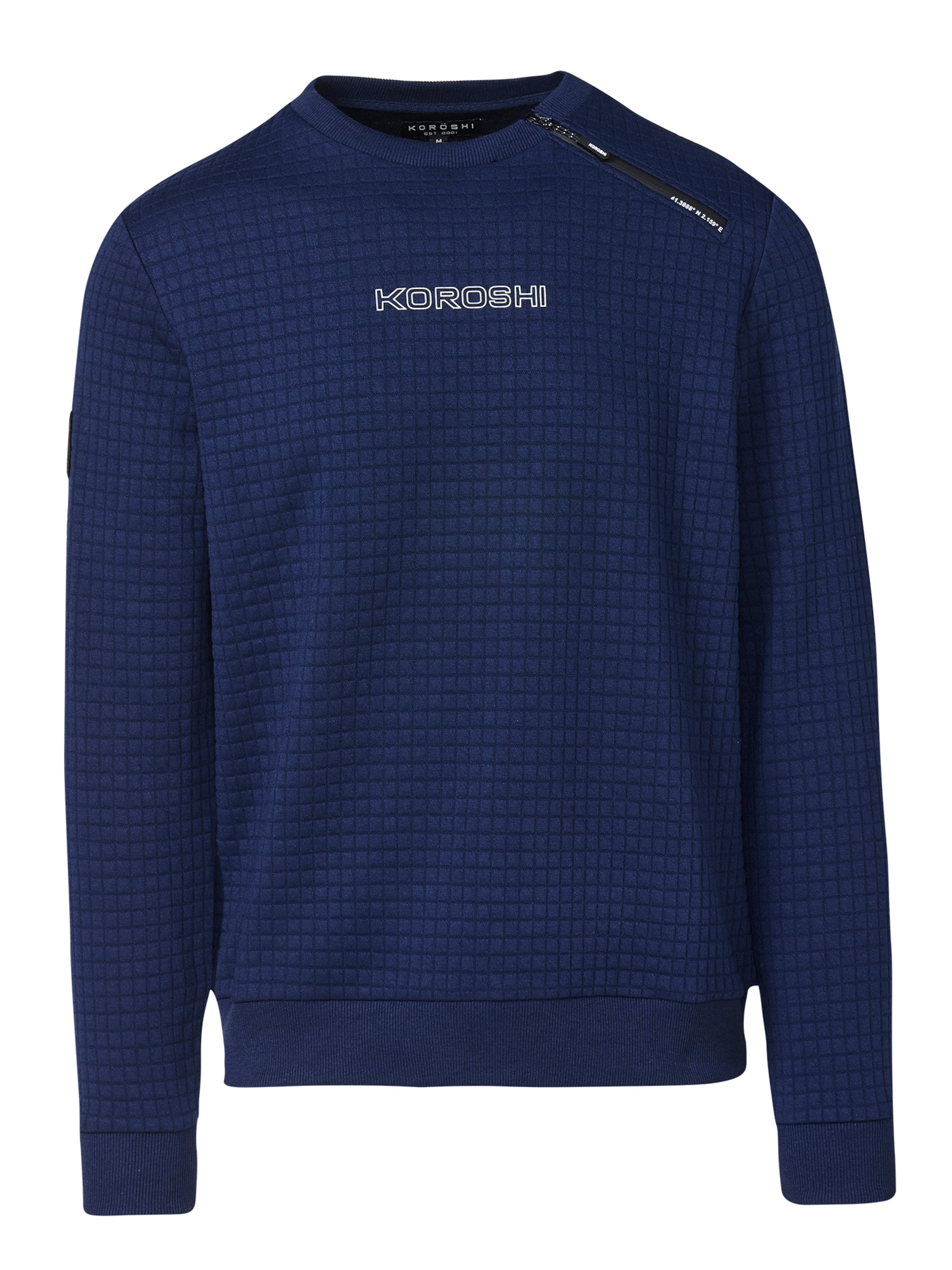 Pull-over KOROSHI en bleu : devant
