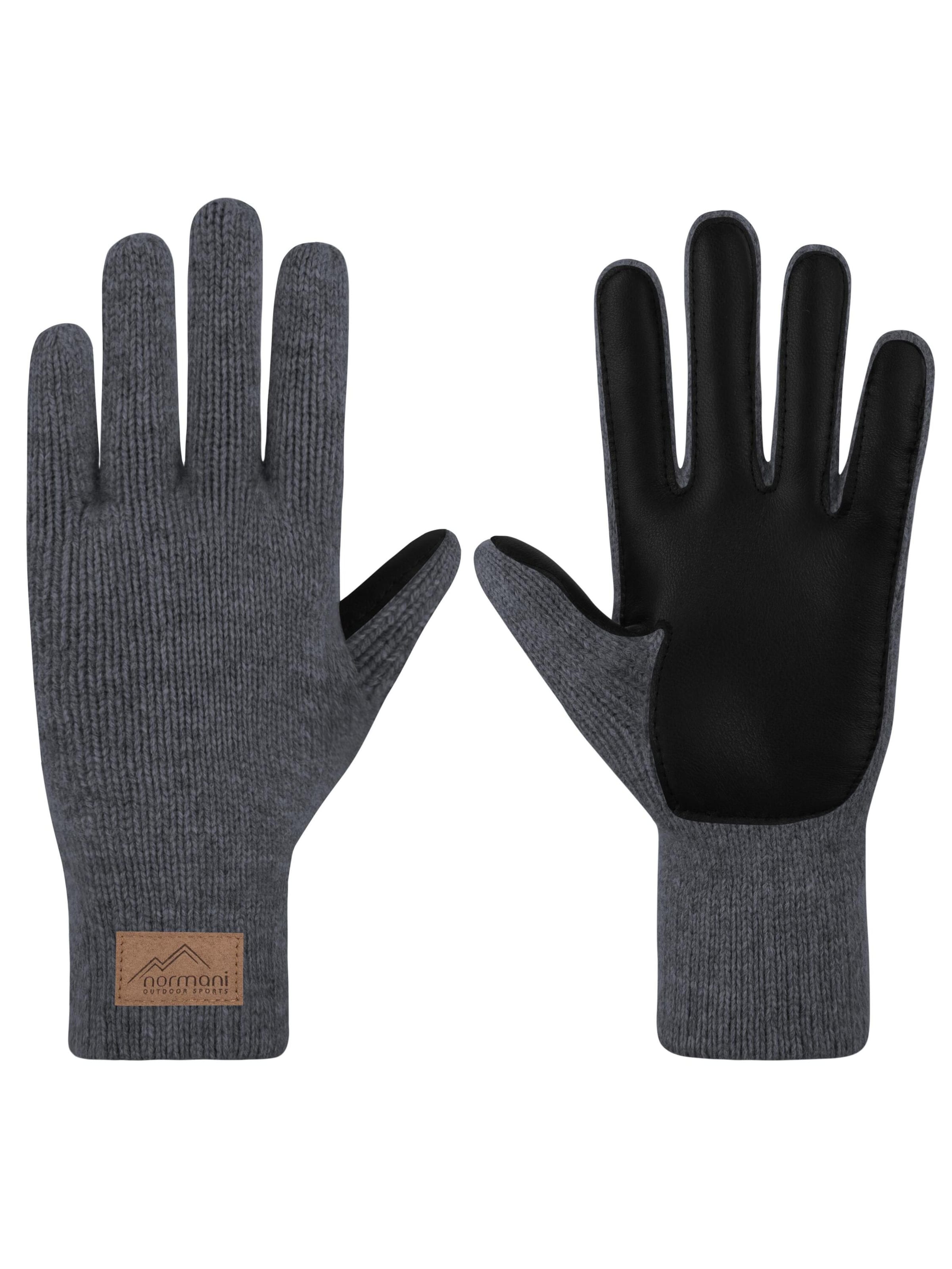 Gants 'Leanyer' normani en gris : devant