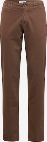 JACK & JONES - regular Pantalón chino 'STACE HARLOW' en marrón: frente