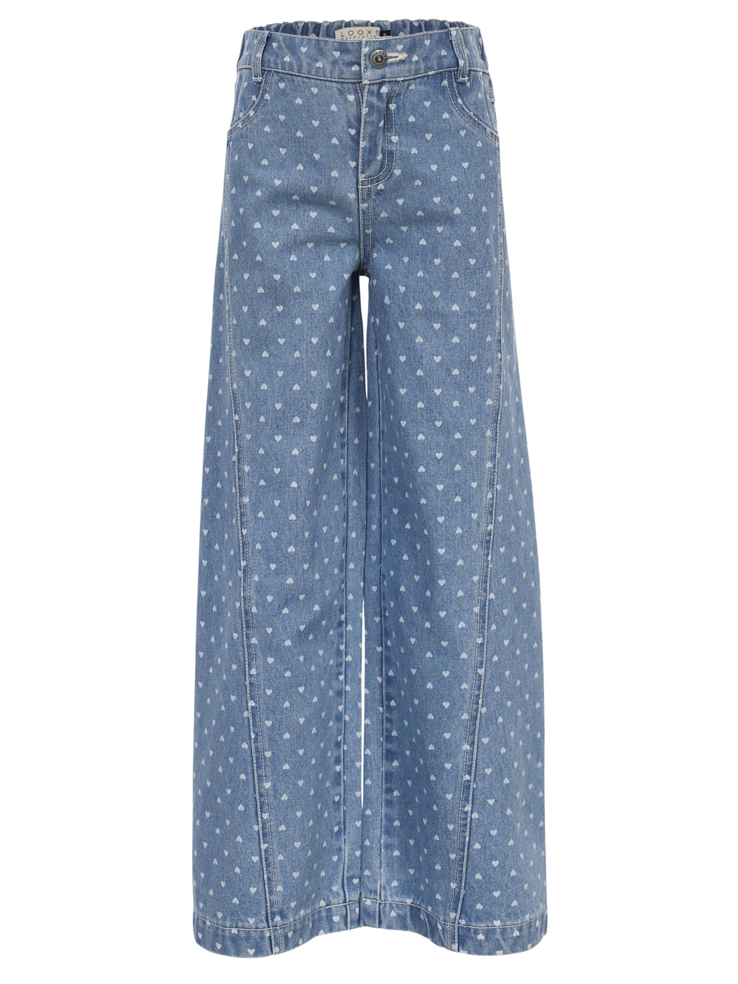 Looxs Revolution Wide leg Pants in Blue: front