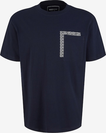 T-Shirt TOM TAILOR DENIM en bleu : devant