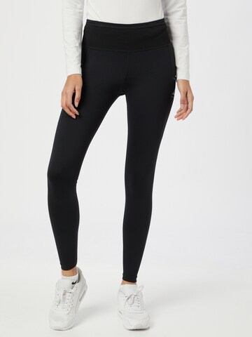 Skinny Pantaloni sport 'Epic Luxe' de la NIKE pe negru: față