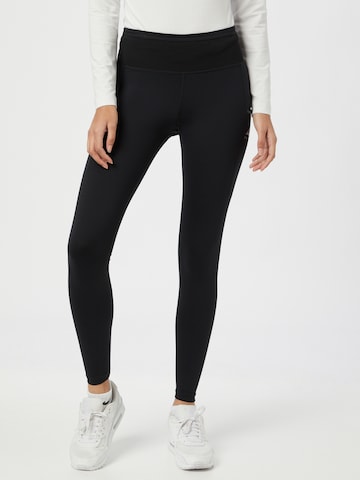 NIKE Skinny Sportbroek 'Epic Luxe' in Zwart: voorkant