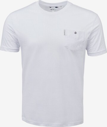 T-Shirt Ben Sherman en blanc : devant