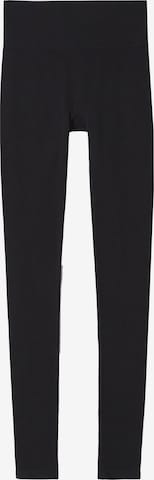 Bershka Regular Leggings in Black: front